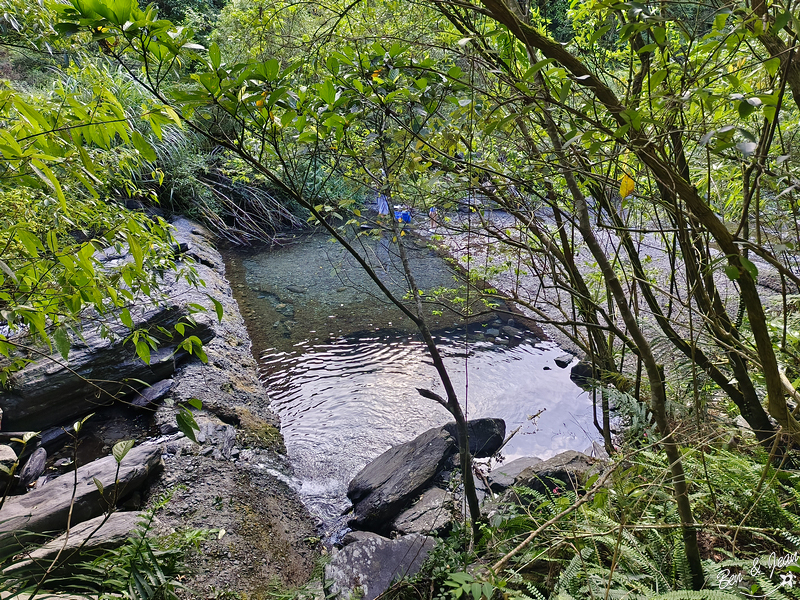 新寮瀑布步道》漫步輕鬆好走森林步道，探訪雙層沁涼瀑布 @紫色微笑 Ben&amp;Jean 饗樂生活