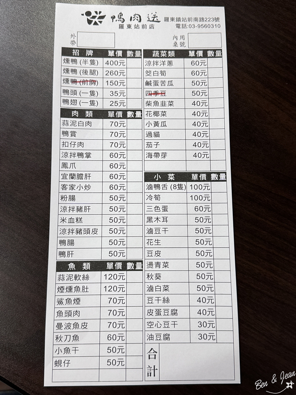 鴨肉送》56年老店新址，煙燻鴨肉及布丁乾麵必點，特產粉腸、鴨賞、膽肝，小菜平價好吃 @紫色微笑 Ben&amp;Jean 饗樂生活