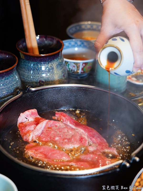 【祇園.禪院壽喜燒專門店】台北頂級關西風壽喜燒首選！三大銘柄和牛、全包廂私密空間、專人桌邊料理，大安約會慶生商務聚餐完美之選，台北名店橋山壽喜燒姐妹店 @紫色微笑 Ben Jean 饗樂生活