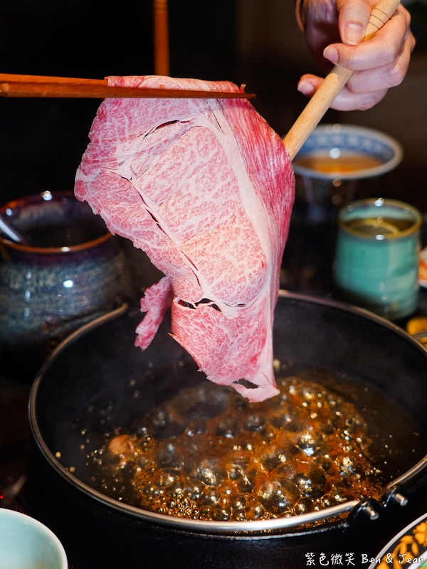 【祇園.禪院壽喜燒專門店】台北頂級關西風壽喜燒首選！三大銘柄和牛、全包廂私密空間、專人桌邊料理，大安約會慶生商務聚餐完美之選，台北名店橋山壽喜燒姐妹店 @紫色微笑 Ben Jean 饗樂生活