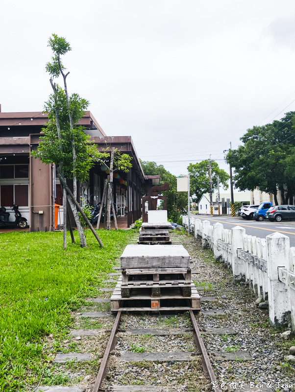 【鬥伙駅-大洲車站】走入百年日式木造車站喝咖啡！懷舊月台漫步、招牌烏龍茶泡飯（寵物友善） @紫色微笑 Ben Jean 饗樂生活
