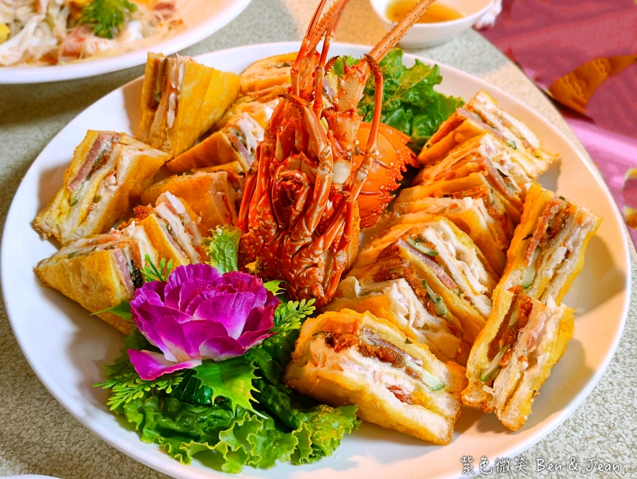 【海珍園海鮮】2026宜蘭礁溪餐廳推薦!澎拜桌菜結合新鮮海味與蘭陽風味菜，新鮮生魚片、清蒸大沙公、龍蝦拼盤到經典的蘭陽三寶、龍眼木烤雞 @紫色微笑 Ben Jean 饗樂生活