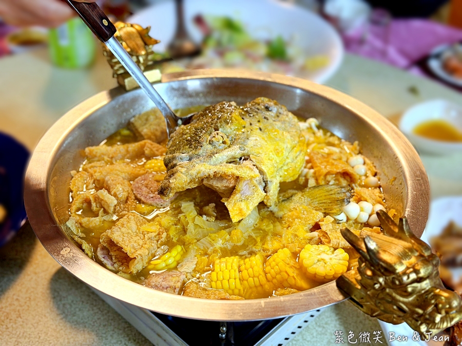 【海珍園海鮮】2026宜蘭礁溪餐廳推薦!澎拜桌菜結合新鮮海味與蘭陽風味菜，新鮮生魚片、清蒸大沙公、龍蝦拼盤到經典的蘭陽三寶、龍眼木烤雞 @紫色微笑 Ben Jean 饗樂生活