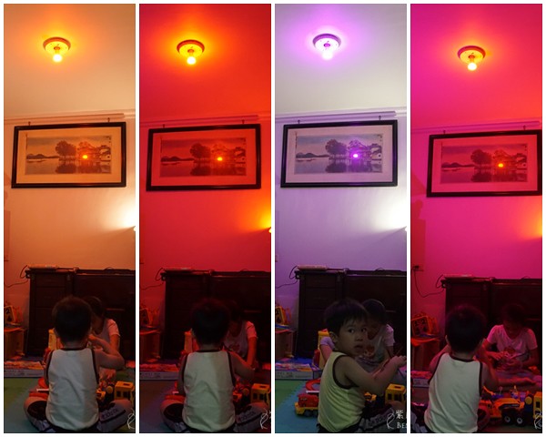飛利浦hue 智慧燈泡▋繽紛多彩多變化、陪伴孩子渡過快樂時光 @紫色微笑 Ben&amp;Jean 饗樂生活