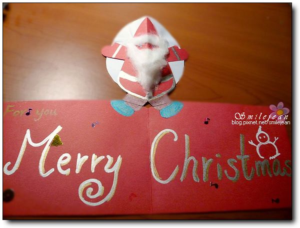 [DIY]Santa&#8217;s Pop-up Card 聖誕老公公立體卡片 @紫色微笑 Ben&amp;Jean 饗樂生活