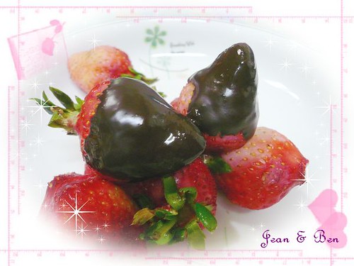 [DIY]2007情人節草莓巧克力 @紫色微笑 Ben&amp;Jean 饗樂生活